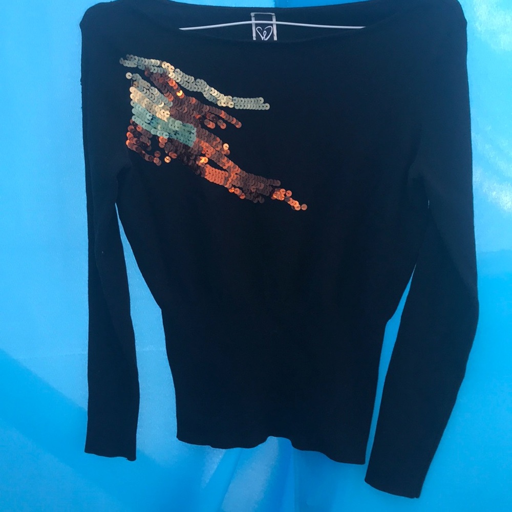 Sequin design sweater!!